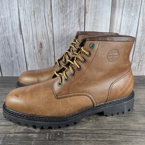 Vintage Tommy Hilfiger Footwear Brown Leather Ankle Boots Men's Sz 11.5 M (VGC)